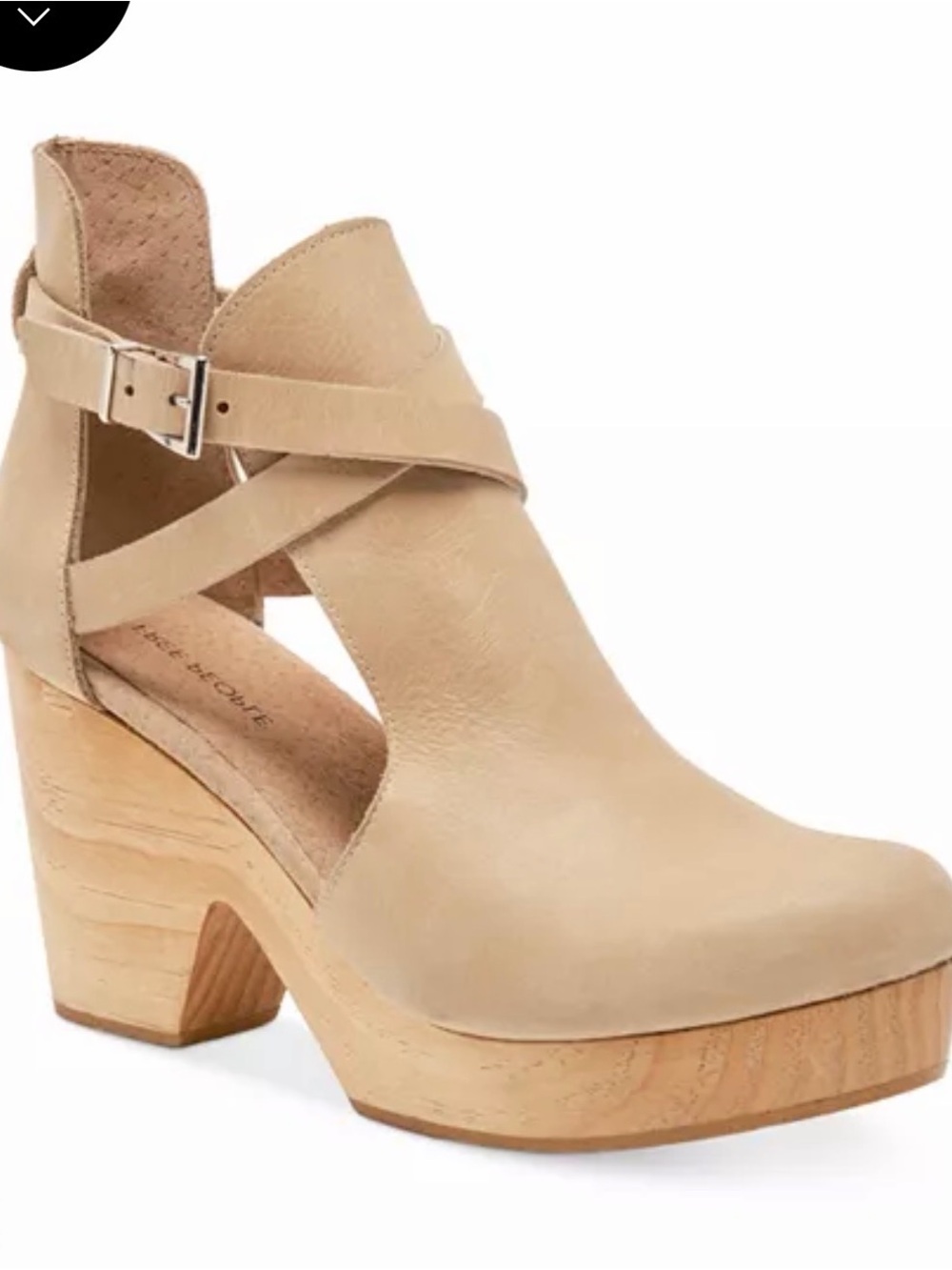 FREE PEOPLE Cedar Leather Platform Clogs, Size 8 women’s BOHO - Picture 10 of 10